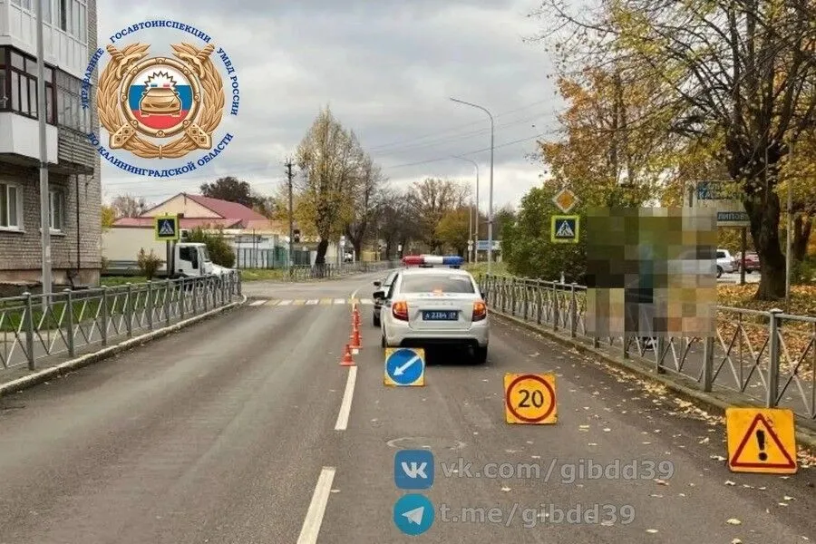 В Мамоново на переходе сбили семилетнего ребёнка