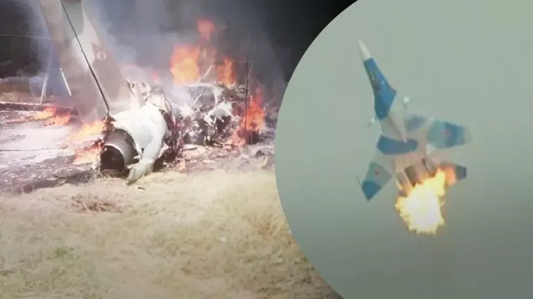 Истребитель Су-30 упал в Калининградской области во время учебного полета