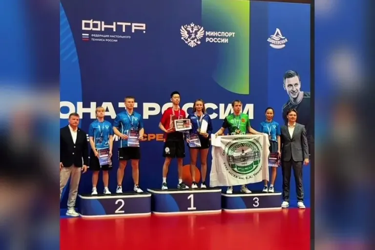 Калининградка Карась стала чемпионкой России по настольному теннису в миксте